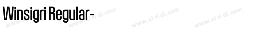 Winsigri Regular字体转换 Winsigri Regular字体转换